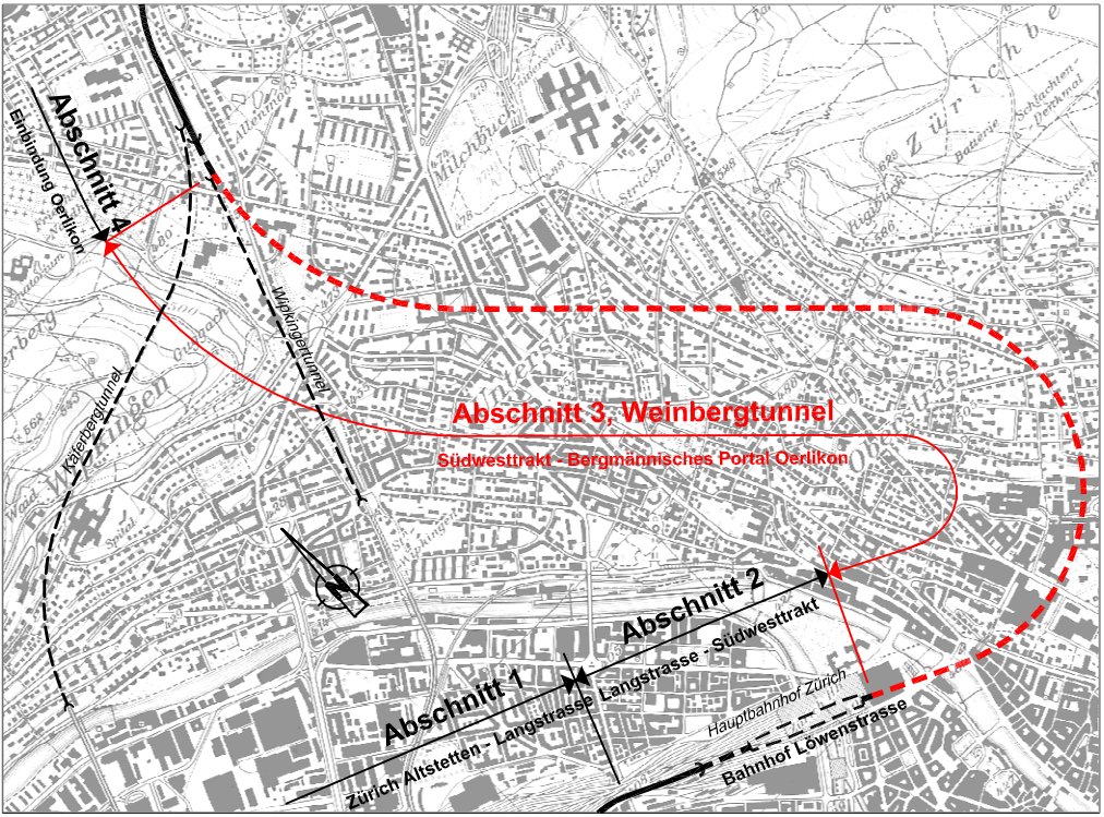 Durchmesserlinie Zürich, Abschnitt 3